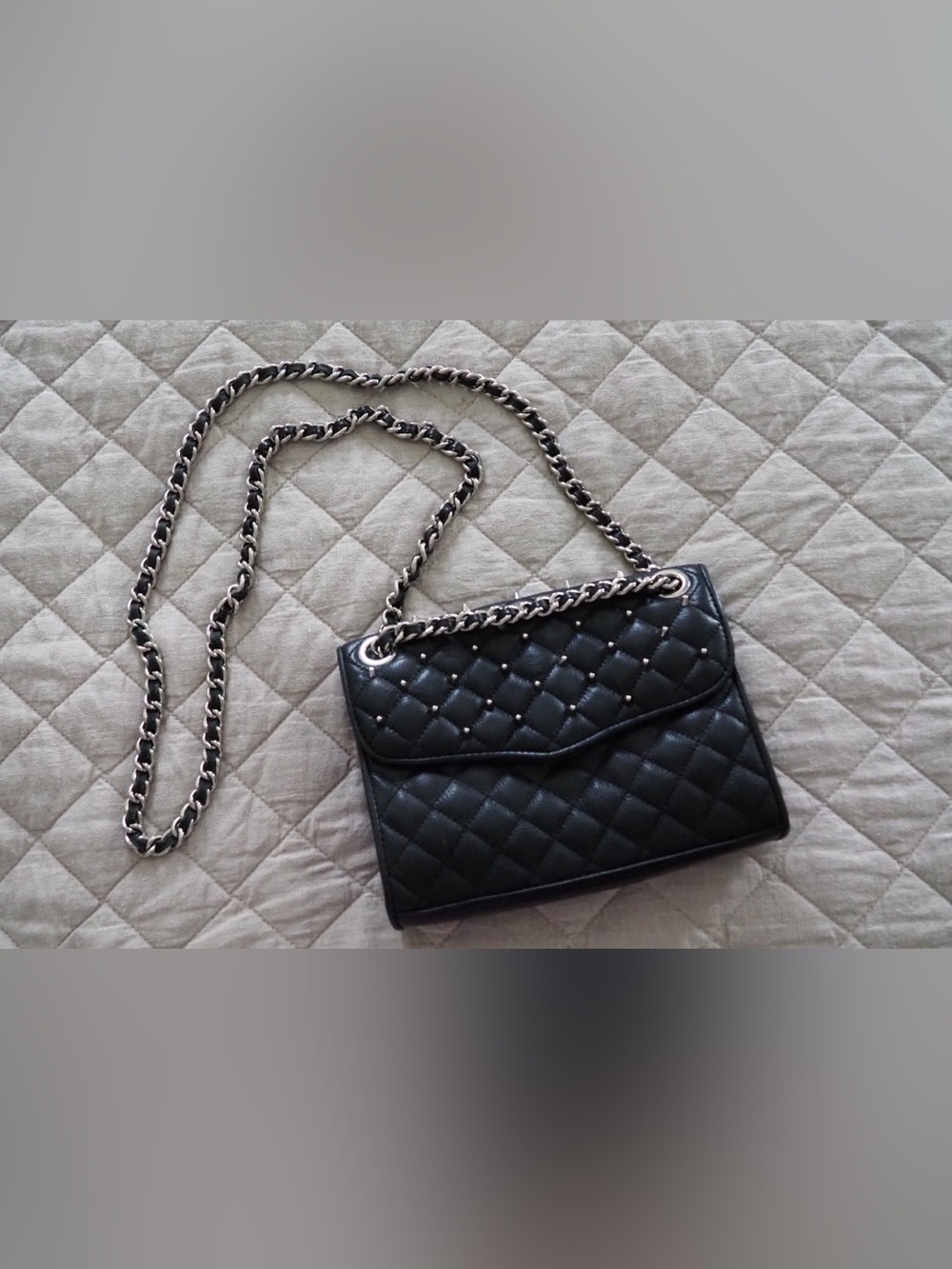 Rebecca Minkoff Genuine Leather Black Crossbody Convertible Shoulder Bag